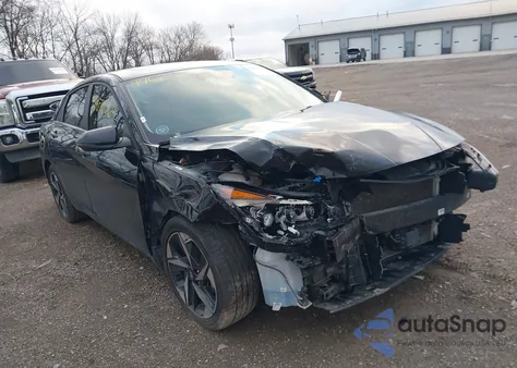 2022 Hyundai Elantra Hybrid Limited z USA, uszkodzony, nr VIN KMHLN4AJ8NU015113